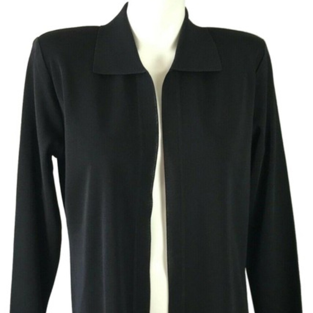 ✅ Black MISOOK Exclusively Long Sleeve Open Front Cardigan